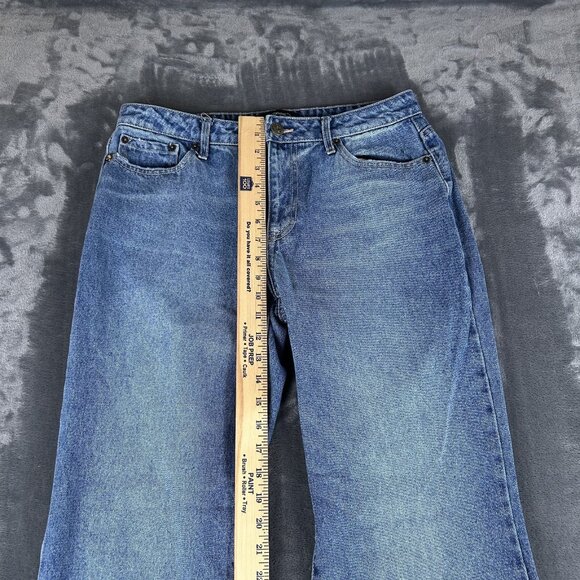 Ed Hardy Multi Tattoo Relaxed Baggy Jeans Women's Size 30 Painted Logo Koi Y2K - Picture 5 of 11